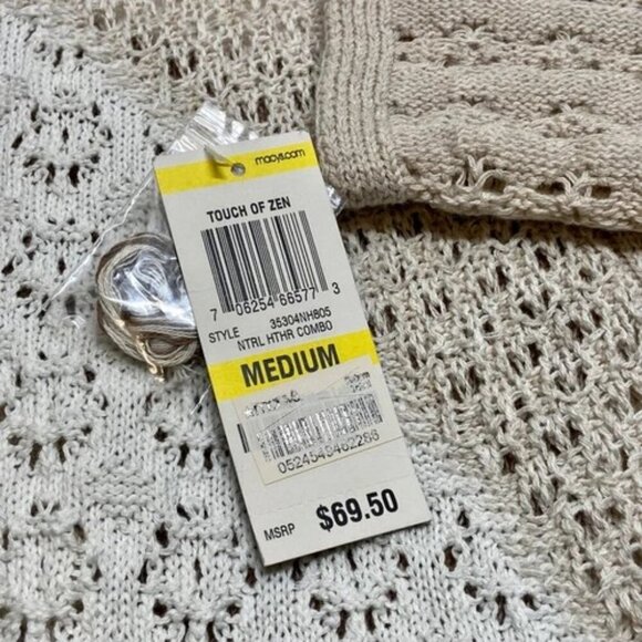 Style & Co Women's Open Front Cardigan Medium 3/4 Sleeve Knit Cover Up $69 NWT - Picture 12 of 13